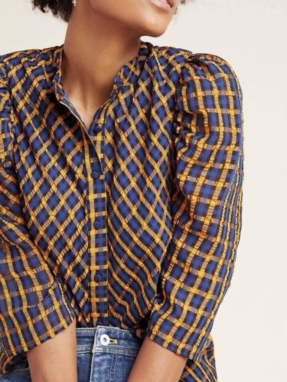 Anthropologie Eva Franco Button Down Shirt Size 6P
